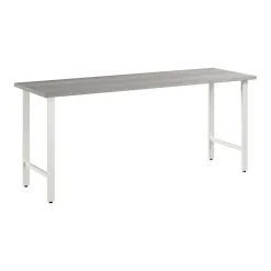 Bush Business Furniture Hustle 72"W Computer Desk with Metal Legs, Platinum Gray (HUD172PG)