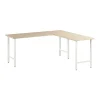 Bush Business Furniture Hustle 72"W L Shaped Computer Desk with Metal Legs, Natural Elm (HUS002NE)