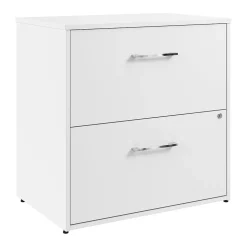 Bush Business Furniture Hustle 2 Drawer Lateral File Cabinet, White (HUF130WH)