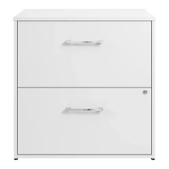 Bush Business Furniture Hustle 2 Drawer Lateral File Cabinet, White (HUF130WH)