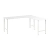 Bush Business Furniture Hustle 72"W L Shaped Computer Desk with Metal Legs, White (HUS002WH)