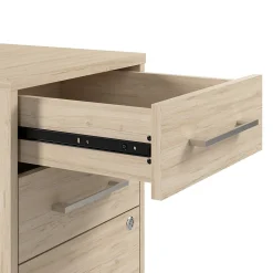 Bush Business Furniture Hustle 3 Drawer Mobile File Cabinet, Natural Elm (HUF116NE)