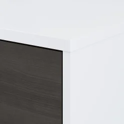 Bush Business Furniture Jamestown 2-Drawer Lateral File Cabinet, Locking, Letter/Legal, Storm Gray/White, 29.72