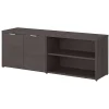 Bush Business Furniture Jamestown 21.2" Low Storage Cabinet with 4 Shelves, Storm Gray (JTS160SG)