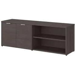 Bush Business Furniture Jamestown 21.2" Low Storage Cabinet with 4 Shelves, Storm Gray (JTS160SG)