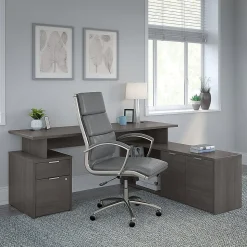 Bush Business Furniture Jamestown 2-Drawer Vertical File Cabinet, Locking, Letter/Legal, Storm Gray, 23.66