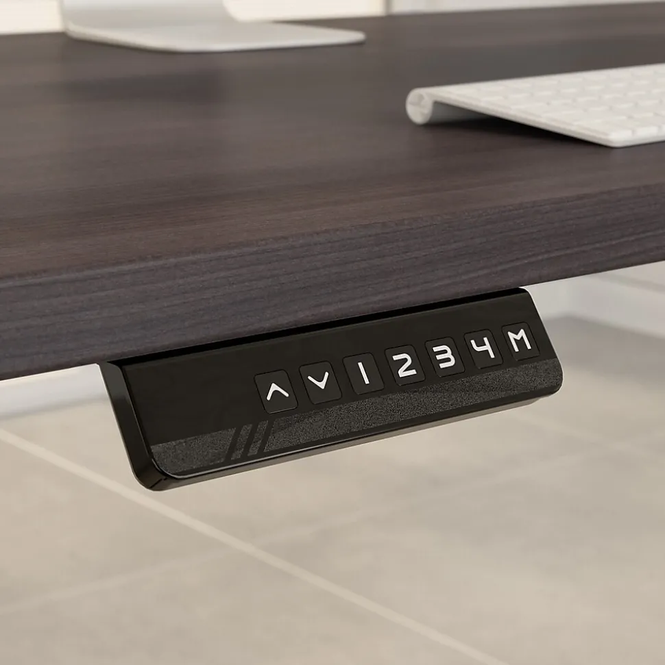 Bush Business Furniture Move 60 Series 60"W Electric Height Adjustable Standing Desk, Storm Gray (M6S6030SGBK)