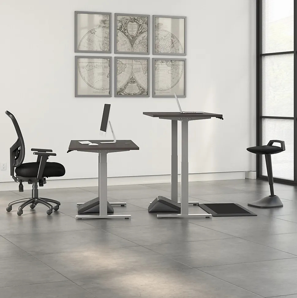 Bush Business Furniture Move 60 Series 60"W Electric Height Adjustable Standing Desk, Storm Gray (M6S6030SGSK)