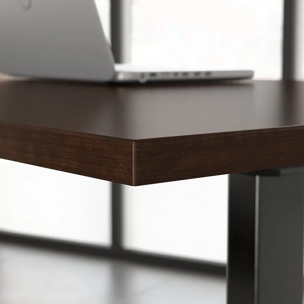 Bush Business Furniture Move 60 Series 60"W Electric Height Adjustable Standing Desk, Mocha Cherry (M6S6030MRBK)