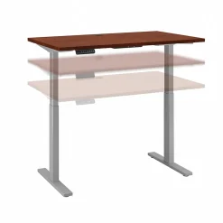 Bush Business Furniture Move 60 Series 48"W Electric Height Adjustable Standing Desk, Hansen Cherry (M6S4824HCSK)