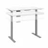 Bush Business Furniture Move 60 Series 48"W Electric Height Adjustable Standing Desk, White (M6S4824WHSK)