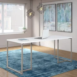 Bush Business Furniture Method 72"W Table Desk, White (KI70207K)