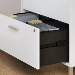 Bush Business Furniture Method 2 Drawer Lateral File Cabinet, White (KI70204SU)