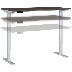 Bush Business Furniture Move 40 Series 60W Electric Height Adjustable Standing Desk, Storm Gray/Cool Gray Metallic (M4S6030SGSK)