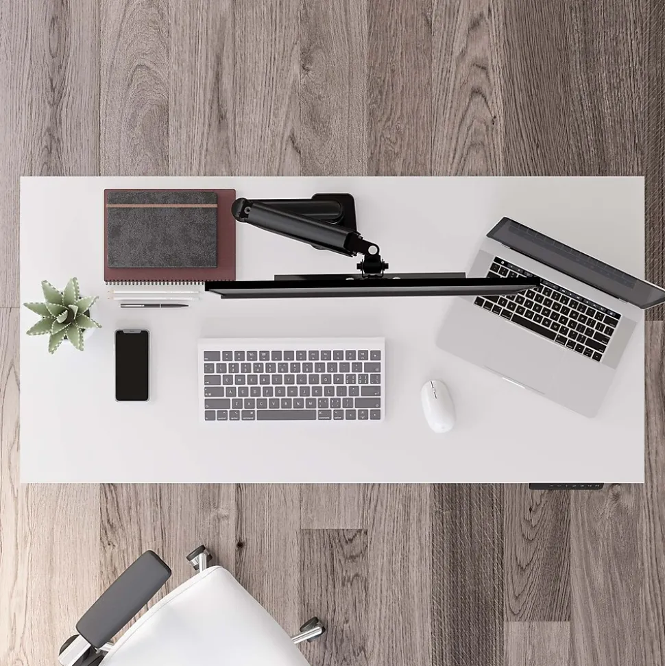 Bush Business Furniture Move 40 Series 48"W Electric Height Adjustable Standing Desk, White/Black (M4S4824WHBK)