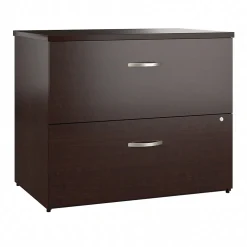 Bush Business Furniture Office in an Hour 2 Drawer Lateral File Cabinet, Mocha Cherry (OIAH011MRSU)
