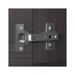 Bush Business Furniture Office 500 2-Drawer Lateral File Cabinet with Hutch, Locking, Letter/Legal, Storm Gray (OF5007SGSU)