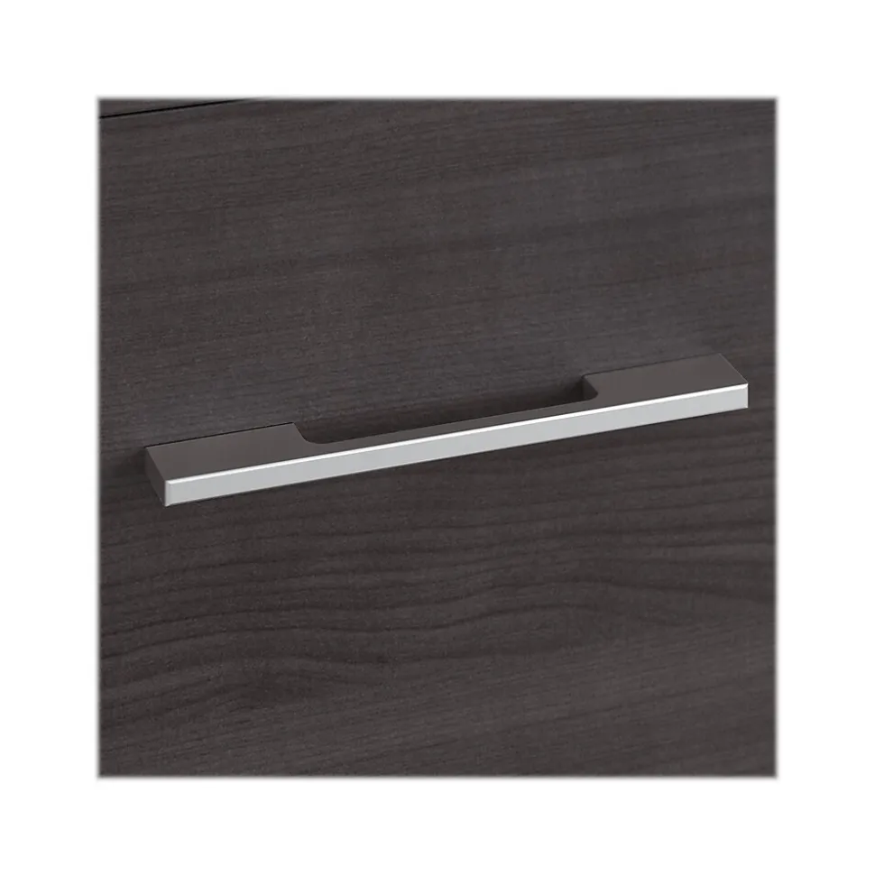 Bush Business Furniture Office 500 2-Drawer Lateral File Cabinet with Hutch, Locking, Letter/Legal, Storm Gray (OF5007SGSU)