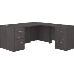 Bush Business Furniture Office 500 72"W L Shaped Executive Desk with Drawers, Storm Gray (OF5004SGSU)