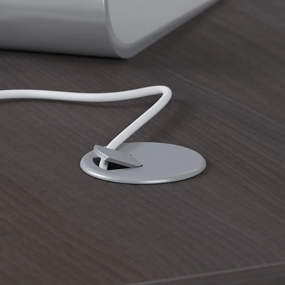 Bush Business Furniture Studio C 72"W U Shaped Desk with Mobile File Cabinet, Storm Gray (STC004SG)