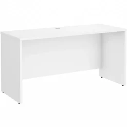Bush Business Furniture Studio C 60"W Credenza Desk, White (SCD360WH)
