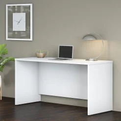 Bush Business Furniture Studio C 60"W Credenza Desk, White (SCD360WH)