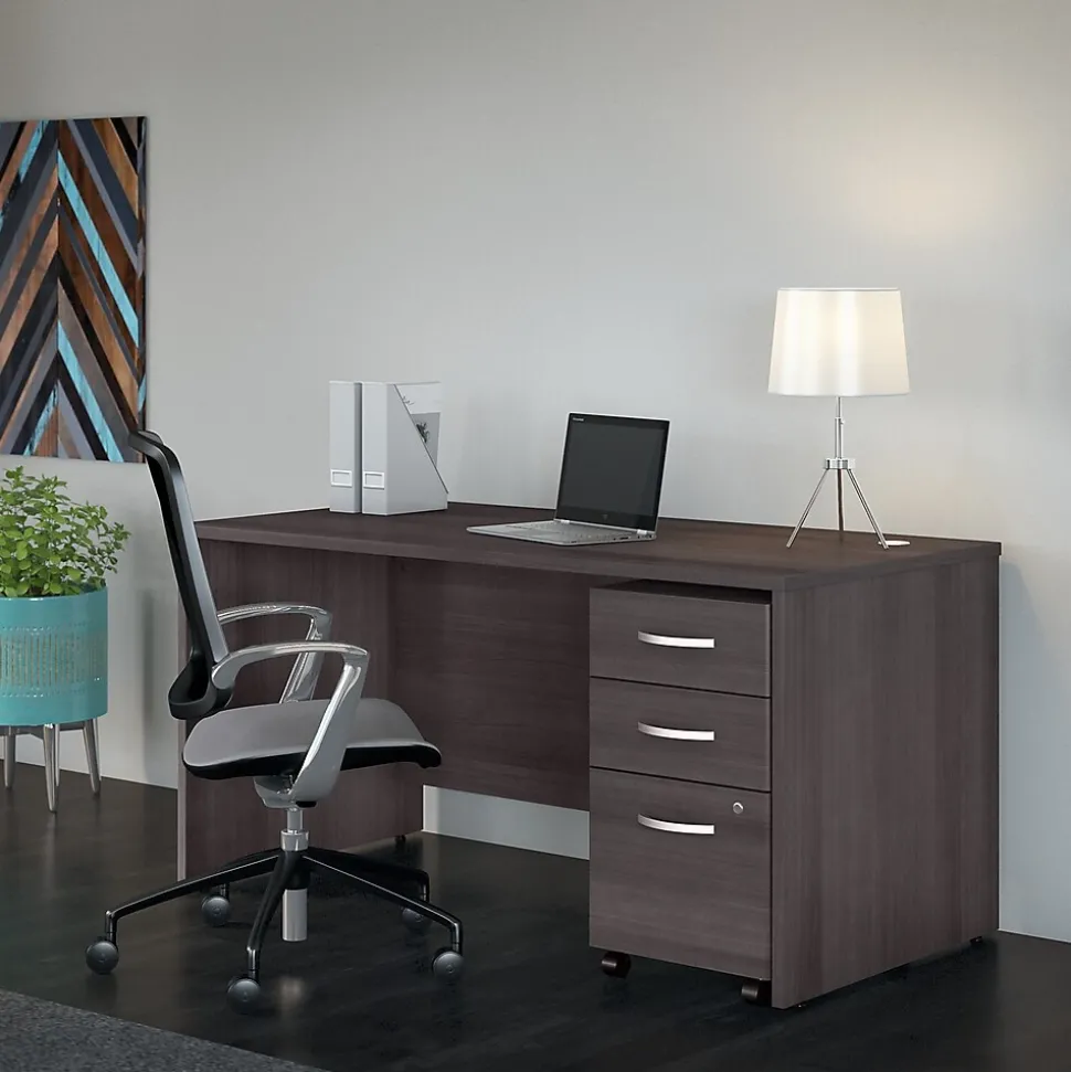 Bush Business Furniture Studio C 60"W Office Desk, Storm Gray (SCD260SG)