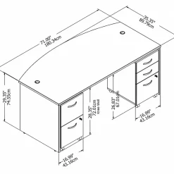 Bush Business Furniture Studio C 72