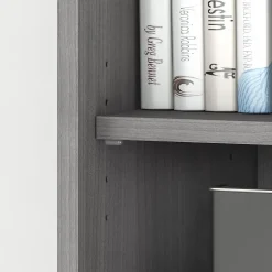 Bush Business Furniture Studio C 5 Shelf Bookcase, Platinum Gray (SCB136PG)