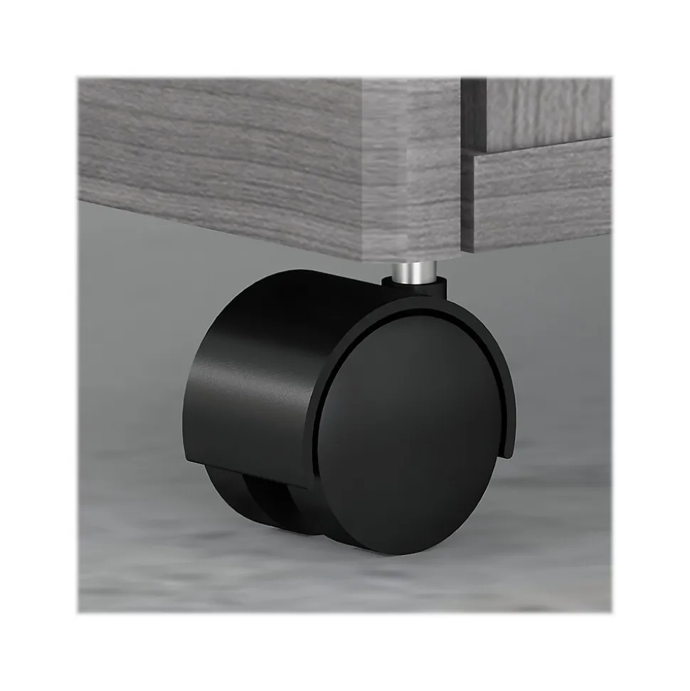 Bush Business Furniture Studio C 72"W Office Desk with Mobile File Cabinet, Platinum Gray (STC013PGSU)