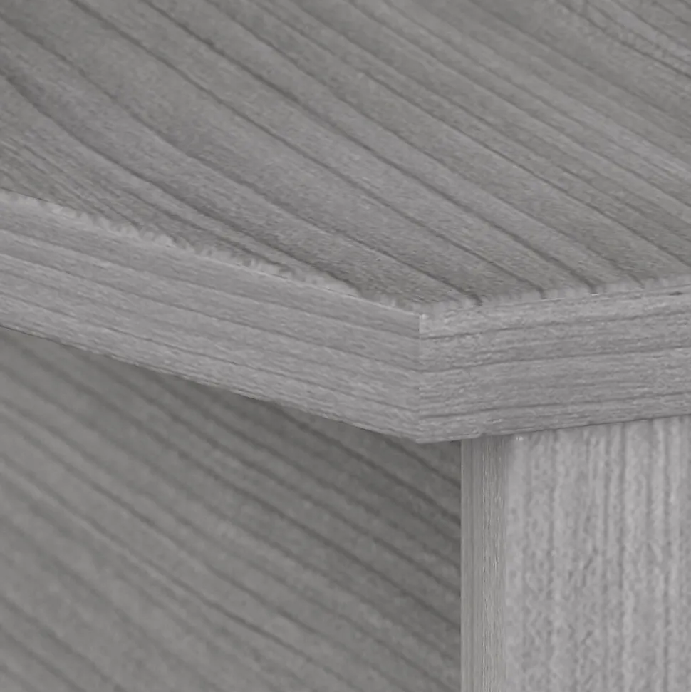 Bush Business Furniture Studio C 72"W Bow Front Desk, Platinum Gray (SCD172PG)