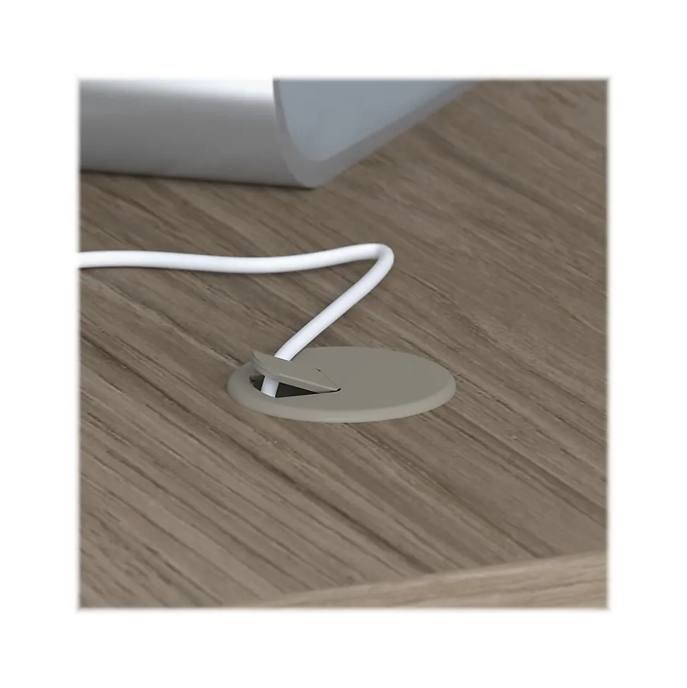 Bush Business Furniture Studio C 72"W L Shaped Desk with Hutch, Mobile File Cabinet and Return, Modern Hickory (STC006MHSU)