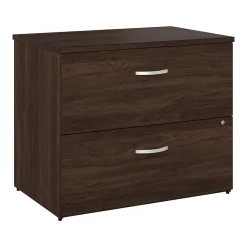 Bush Business Furniture Studio C 2 Drawer Lateral File Cabinet, Black Walnut (SCF136BWSU)