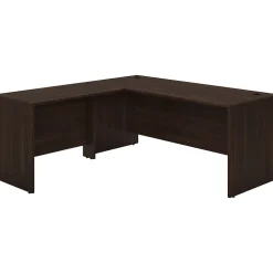 Bush Business Furniture Studio C 72"W L Shaped Desk with Return, Black Walnut (STC049BW)