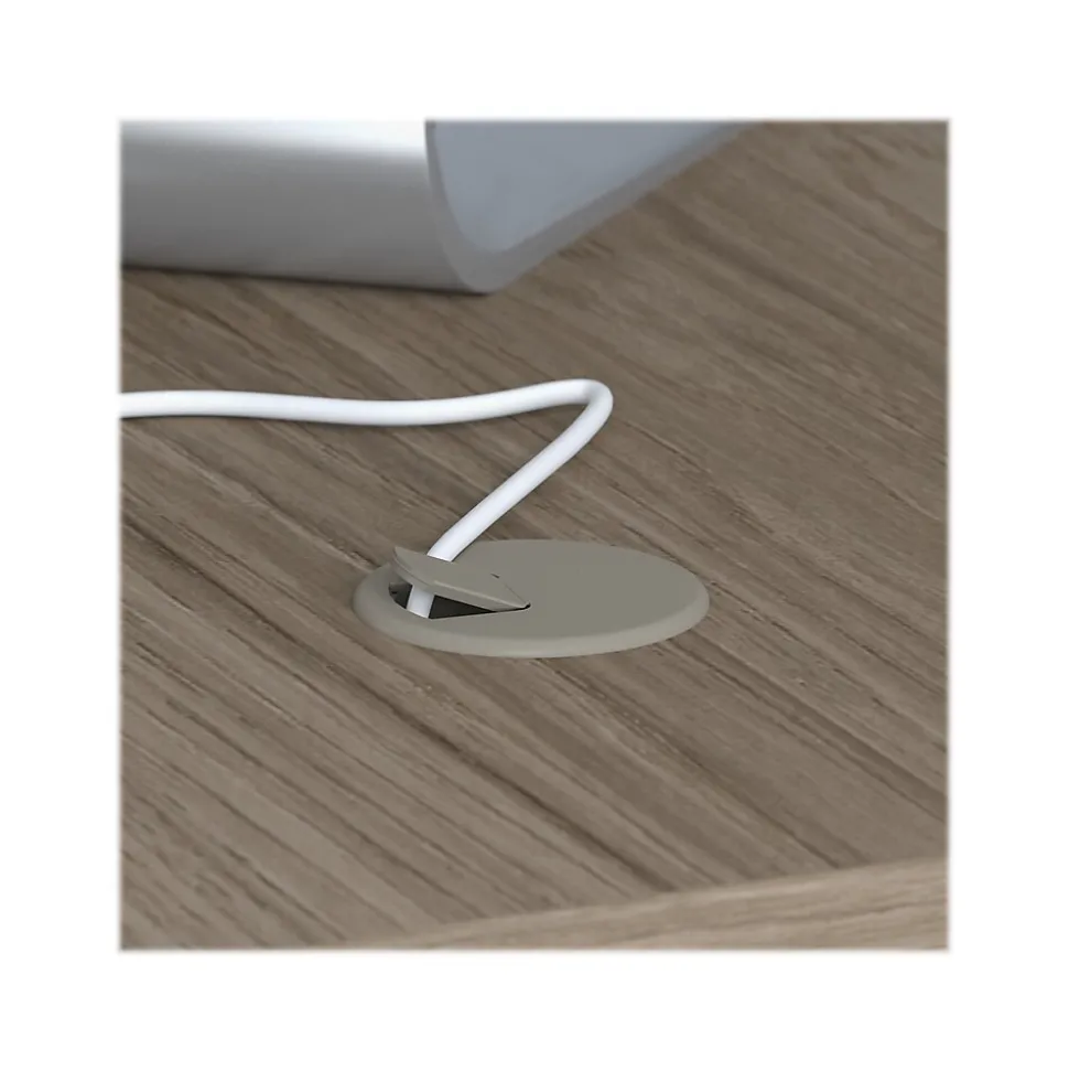 Bush Business Furniture Studio C 60"W Office Desk with Mobile File Cabinet, Modern Hickory (STC014MHSU)