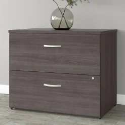 Bush Business Furniture Studio A 2-Drawer Lateral File Cabinet, Locking, Letter/Legal, Storm Gray, 36" (SDF136SGSU-Z)