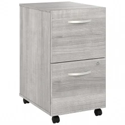 Bush Business Furniture Studio A 2-Drawer Mobile Vertical File Cabinet, Letter/Legal Size, Lockable, Platinum Gray(SDF116PGSU-Z)