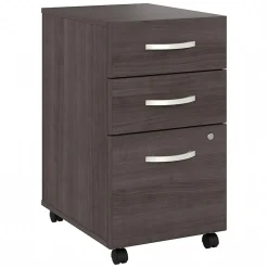 Bush Business Furniture Studio A 3-Drawer Mobile Vertical File Cabinet, Letter/Legal Size, Lockable, Storm Gray (SDF216SGSU-Z)