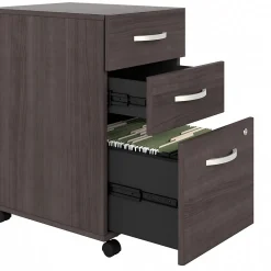 Bush Business Furniture Studio A 3-Drawer Mobile Vertical File Cabinet, Letter/Legal Size, Lockable, Storm Gray (SDF216SGSU-Z)