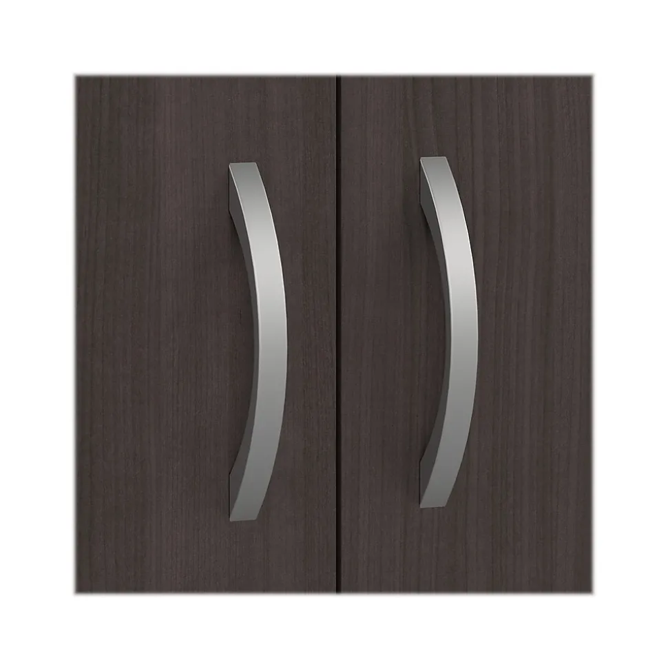 Bush Business Furniture Studio C 30" Storage Cabinet with 2 Shelves, Storm Gray (SCS130SG)