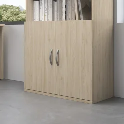 Bush Business Furniture Studio C Bookcase Door Kit, Natural Elm (SCB236NE)