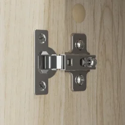 Bush Business Furniture Studio C Low Storage Cabinet with Doors and Shelves, Natural Elm (SCS160NE)