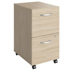 Bush Business Furniture Studio C 2 Drawer Mobile File Cabinet, Natural Elm (SCF116NESU)