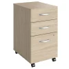 Bush Business Furniture Studio C 3 Drawer Mobile File Cabinet, Natural Elm (SCF216NESU)
