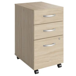 Bush Business Furniture Studio C 3 Drawer Mobile File Cabinet, Natural Elm (SCF216NESU)