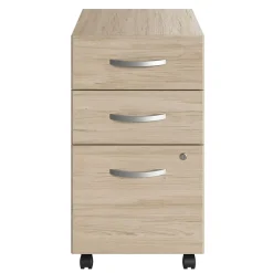 Bush Business Furniture Studio C 3 Drawer Mobile File Cabinet, Natural Elm (SCF216NESU)