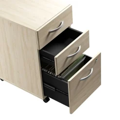 Bush Business Furniture Studio C 3 Drawer Mobile File Cabinet, Natural Elm (SCF216NESU)