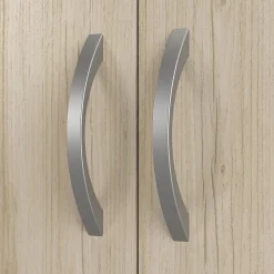 Bush Business Furniture Studio C Tall 5 Shelf Bookcase with Doors, Natural Elm (STC015NE)