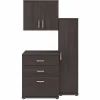 Bush Business Furniture Universal 62" 3-Piece Modular Storage Set with 5 Shelves, Storm Gray (UNS005SG)