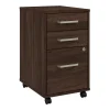 Bush Business Furniture Vista 3 Drawer File Cabinet, Black Walnut (VSF116BWSU)